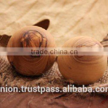 Olive Wood Carved Massage Ball