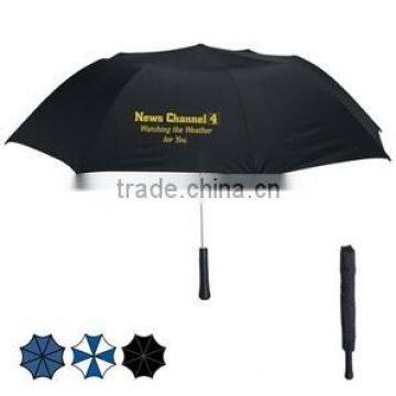 44" Arc Telescopic Folding Wood Handle Umbrella