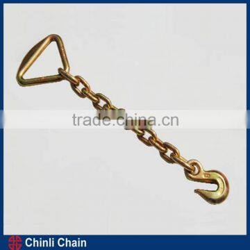 Color Galvanized plated Alloy Link Chain With Delta Ring,Color Galvanized plated Chain with hooks