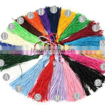 10PCS 7-9cm Handmade Silky Tassels Decoration Pendant Key Chains Bag Accessories