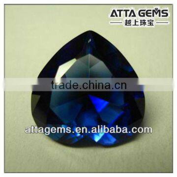 Heart Cut Synthetic Blue Corundum-#34 Sapphire