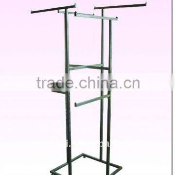 Epoxy powder coating clothes display racks with hanger