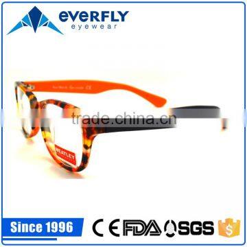 2016 New and hot sale CP injection fake acetate kids optical frame with metal hinge