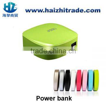 square double usb portable Power Bank External Battery for Mobiles