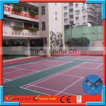 temporary badminton court flooring material