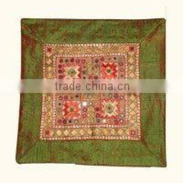 silk mirror work cushion covers