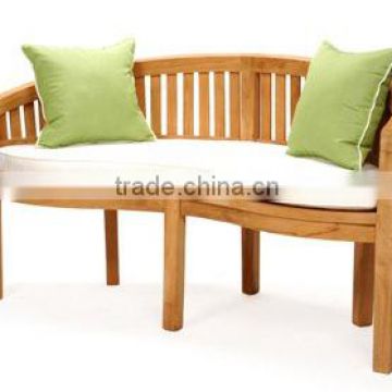 Teak Bench Two Seaters: Teak Orlando Bench With Cushion