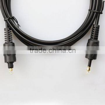 Optical Fibre Audio Cable Toslink to 3.5mm Plug Gold Plated Moulded Type