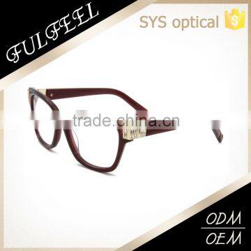 High Quality Acetate Optical Frame With Spring Hinge Jewelry Decoration photo-2