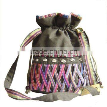 new design cotton messenger bag ladies bag NO.184-130