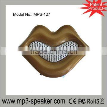 Patent product!Mini cute lip-shaped speaker