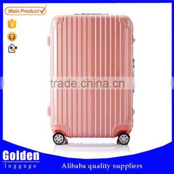 Popular leisure 20/24/28 inches waterproof trolley luggage, travel luggage in ABS PC materials