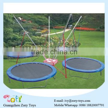 outdoor and indoor safe bungee trampoline/ 4 station trampoline