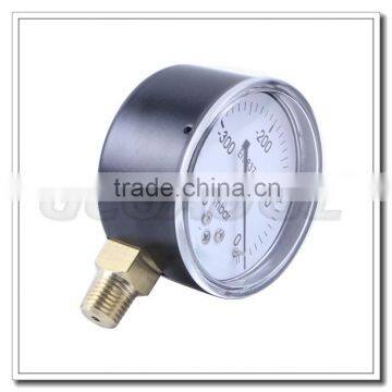 High Quality Black Steel Brass Internal Vacuum Gague photo-3