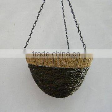 Garden decoration green planter hanging basket