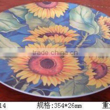 Melamine high quality melamine plate own design