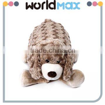 New Arrival Wholesale Brown Dog Graceful Baby Blanket Toy