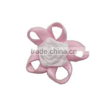 new trendy white flower shape satin artificial flowersrose