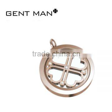 antique fashion jewelry circle shape 316L stainless steel fancy pendant designs for girls