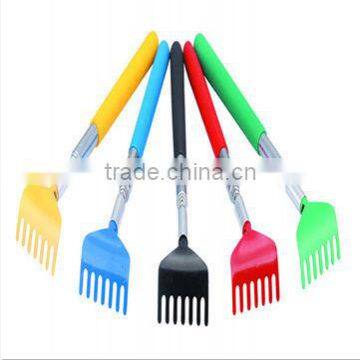 Handheld Extension Back Scratcher With Colorful Head & PVC Handle