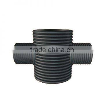 HDPE Double Wall Corrugated Pipe Fittings: Reducing Cross