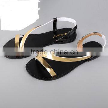 cx291 fashionable women strappy flat sandal shoes