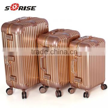 China supplier sunrise professional trolley luggage case business case with GPS