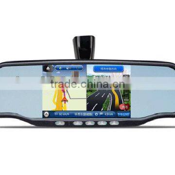 Chinese 5 inch Rearview Mirror GPS,DVR, Avin, Bluetooth, Touch Screen