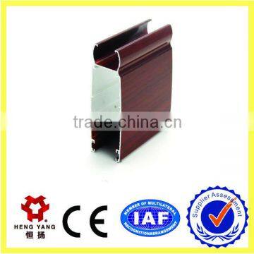 6063 T5 aluminum wood color window and door frame