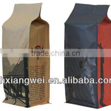 flat bottom quad seal bag also known as FLEXIBOX