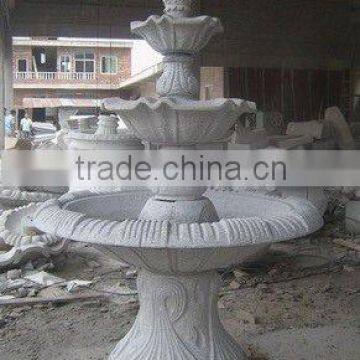 3 tiers Carved Granite Fountains