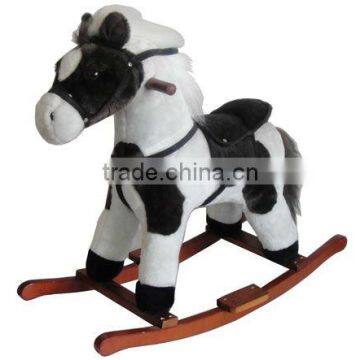 kids wooden rocking horse