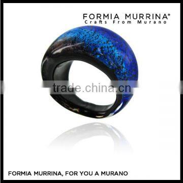 Multicolor Murano Glass Dome Ring Crafts from Murano