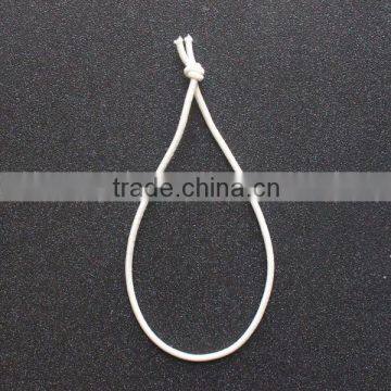 white elastic with knot for ariport bag tag