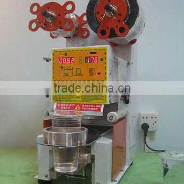 WCS-F99-AAA 110V / 220V White fully automatic CE approval Bubble tea cup sealing machine