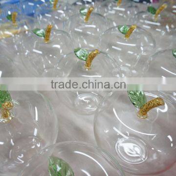 3D Gold Foil Stem Piggy Bank Tansparent Apple Money Box