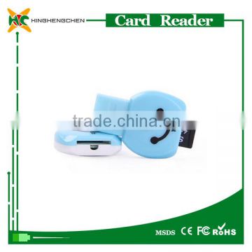 USB smargo smart card reader, wireless magnetic card reader apply for CF card