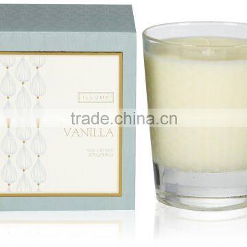 Twilight Vanilla Fancy Design Aroma Pure Soy Wax Candle in glass jar