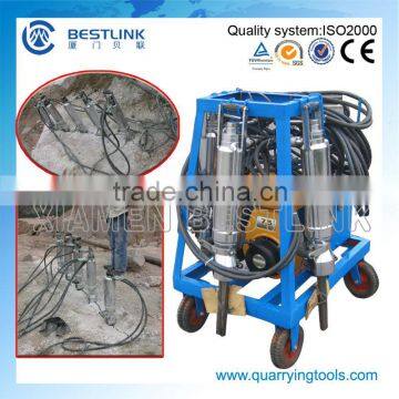 Pneumatic driven hydraulic concrete&rock splitter