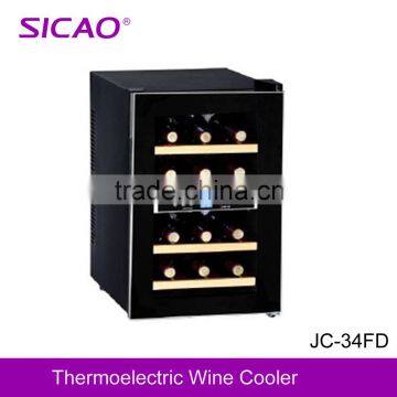 freestanding shelving unit thermoelectric refrigerator 12bottles wine coolers refrigerator horizontal storage cabinets