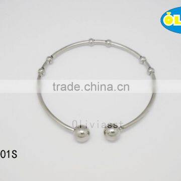 Online Shopping Plain Stainless Steel Bangle photo-5