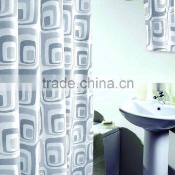 China Wholesale Polyester Thick Graphic Printed Shower Curtain photo-2