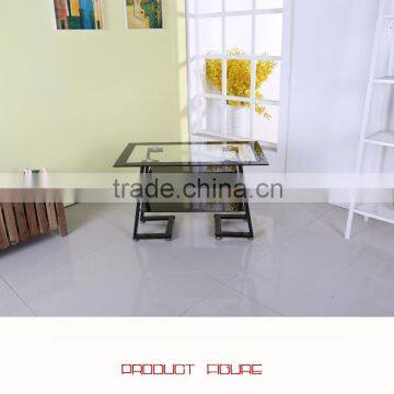 Modern Living Room Furniture Black Tempered Glass TV Stand photo-4