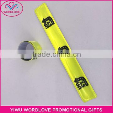 Personalized PVC clap bands / Custom reflective slap bracelets / Snap wristbands