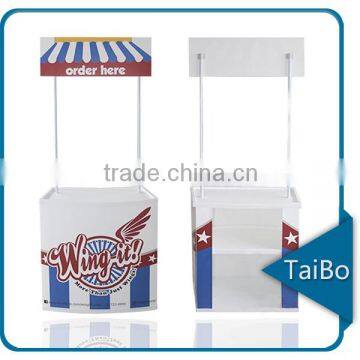 white plastic promotional table for supermarket