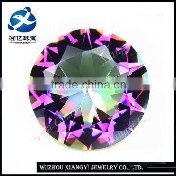 9mm New fashion heart cut round brilliant cut synthetic loose crystal glass diamond