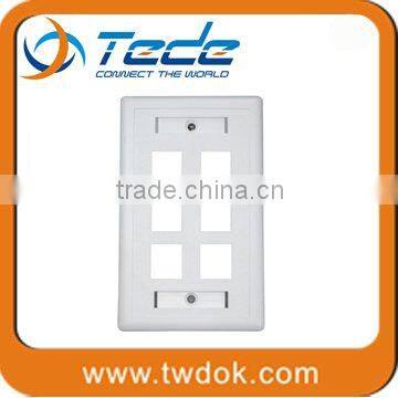 one/two /four ports high quality US faceplates