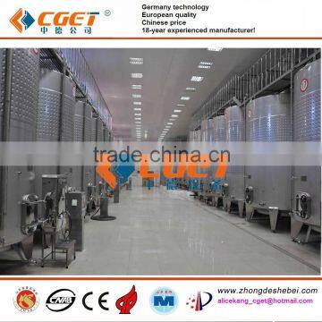 Gold supplier CE fruit wine making equipment stainless steel wine vessel fruit wine fermentation tank