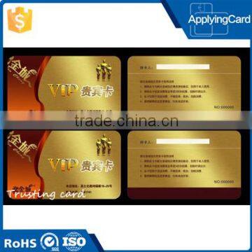 Customized CR80 size card pvc smart rfid card contactless membership vip card