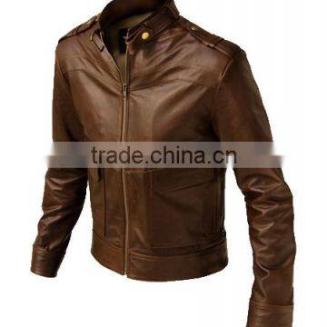 New Style Brown Fashion Leather Jacket Pakistan Manufacturer